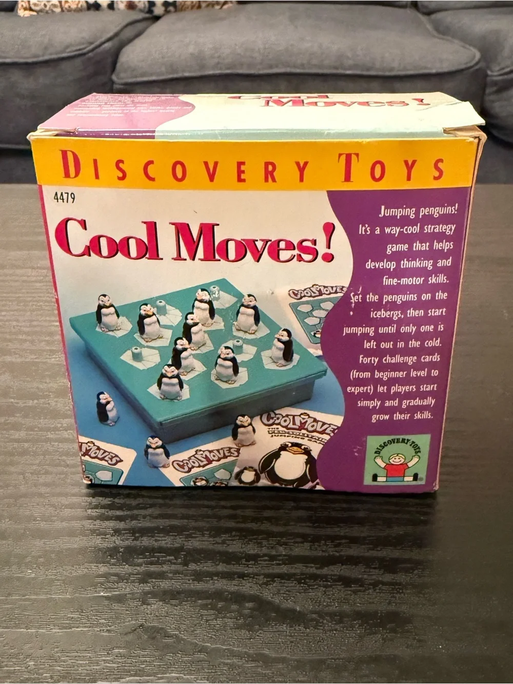 Discovery Toys Cool Moves! Jumping Penguins Strategy Game, Challenge Cards, 4479